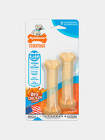 Paquete-doble-de-huesos-masticables-con-sabor-de-pollo-para-cachorros-XS-Nylabone