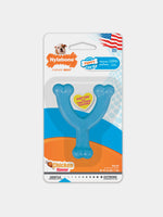 Juguete-con-sabor-de-pollo-para-cachorros-Blue-Wishbone-Petite-Nylabone