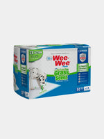 Pañales-de-entrenamiento-para-perros-Wee-Wee-Pads-With-Grass-Scent-50-Und-Four-Paws