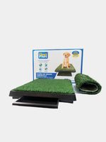 Baño-de-grass-sintético-extra-grande-+-repuesto-para-perro-Claws-&-Paws-