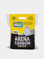 Arena-natural-carbón-para-gato-10-kg-Claws-&-Paws