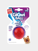 Pelota-para-perros-rojo/morado-Small-GiGwi