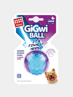 Pelota-morado/azul-para-perro-Squeaker-Small-GiGwi