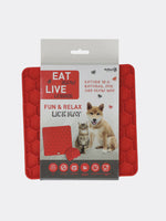 Lick-Mat-Roja-para-mascotas-Vive-Longer-Fun-&Relax--Eat-Slow